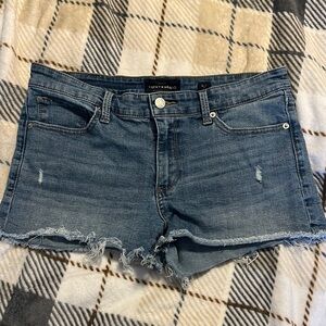 Lucky Brand Blue Jean Shorts with Distressed Hem